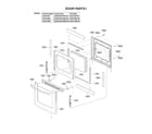 LG LRG3194BM/00 door parts diagram