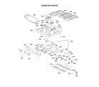 LG LRG3194BM/00 cooktop parts diagram