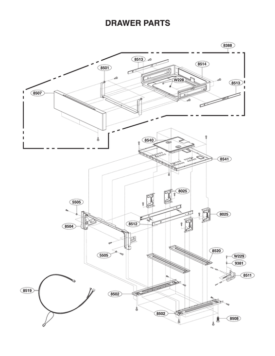 Drawer parts