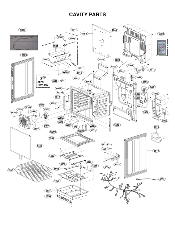 Cavity parts