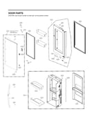 Refrigerator door parts