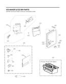 Ice maker & ice bin parts