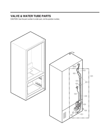 Valve & water tube parts