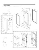 Refrigerator door parts