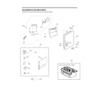 LG LRMVC2306S/00 ice maker & ice bin parts diagram