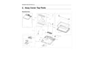 Samsung WA54R7600AW/US-00 top cover assy parts diagram