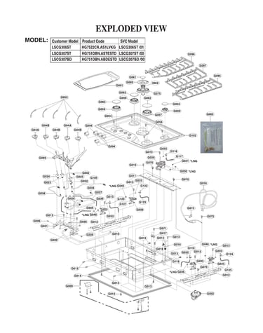 Gas cooktop