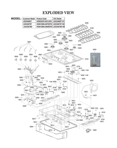 Gas cooktop