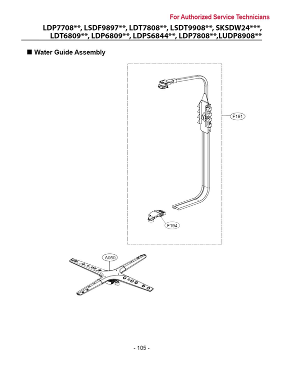 Water guide assy