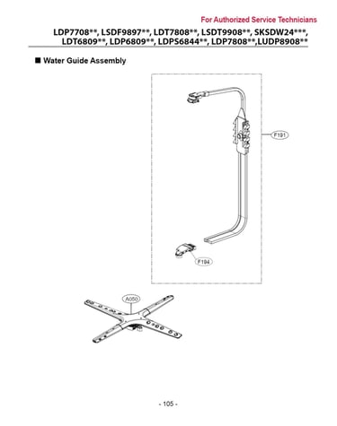Water guide assy