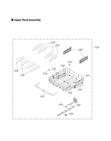 Upper rack assy