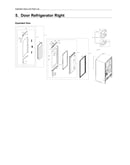 Right refrigerator door parts