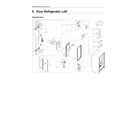 Samsung RF28R7351DT/AA-00 left refrigerator door parts diagram