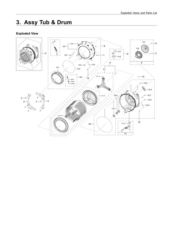 Tub & drum parts