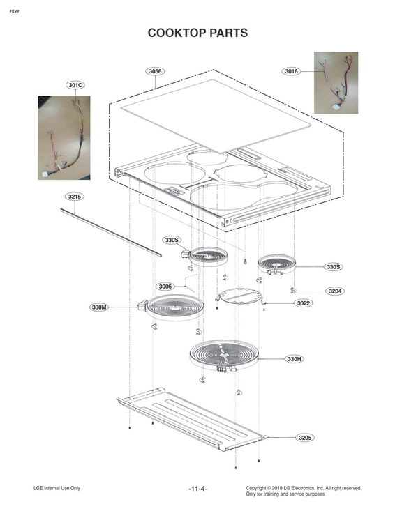 Cooktop parts