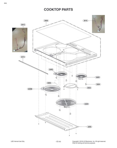 Cooktop parts