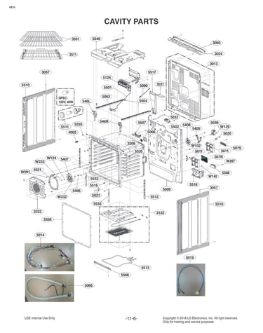 Cavity parts