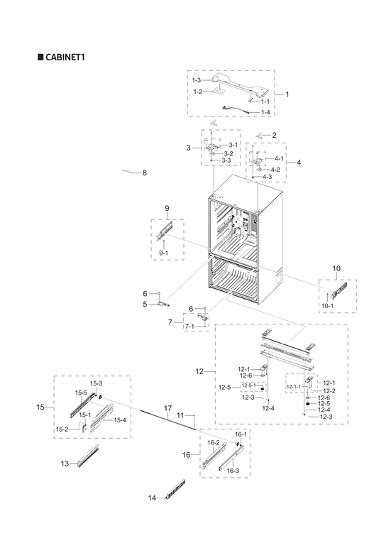 Cabinet 1 parts