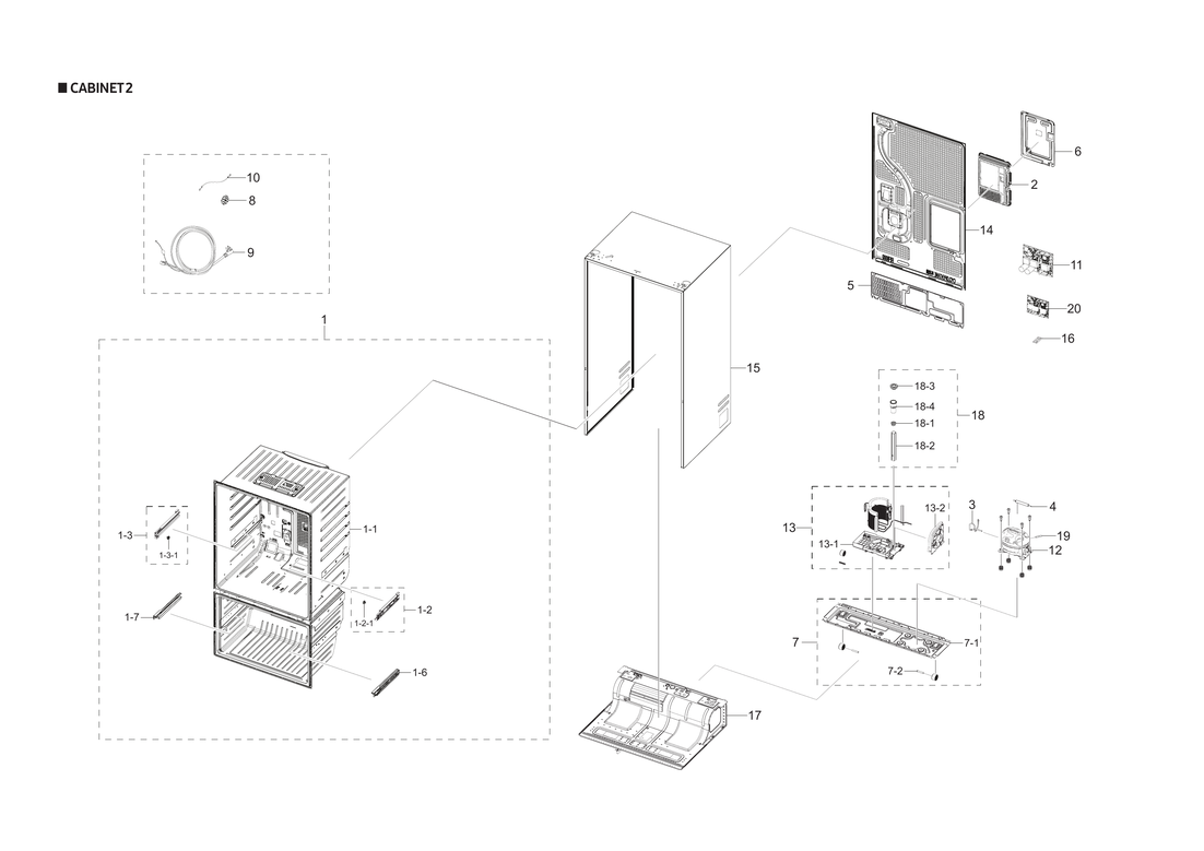 Cabinet 2 parts
