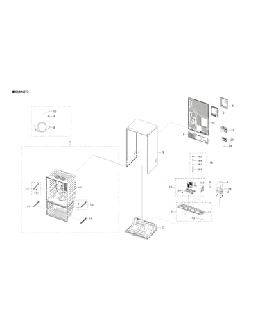 Cabinet 2 parts