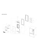 Right refrigerator door parts