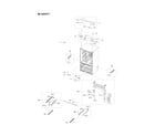 Samsung RF28T5F01SR/AA-00 cabinet 1 parts diagram