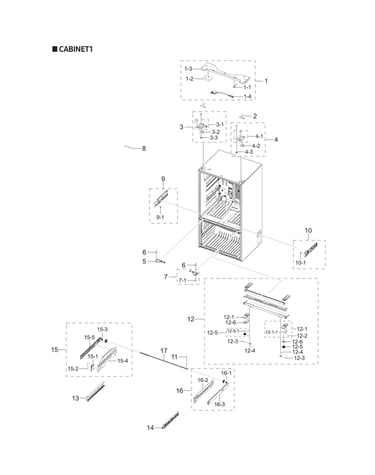 Cabinet 1 parts