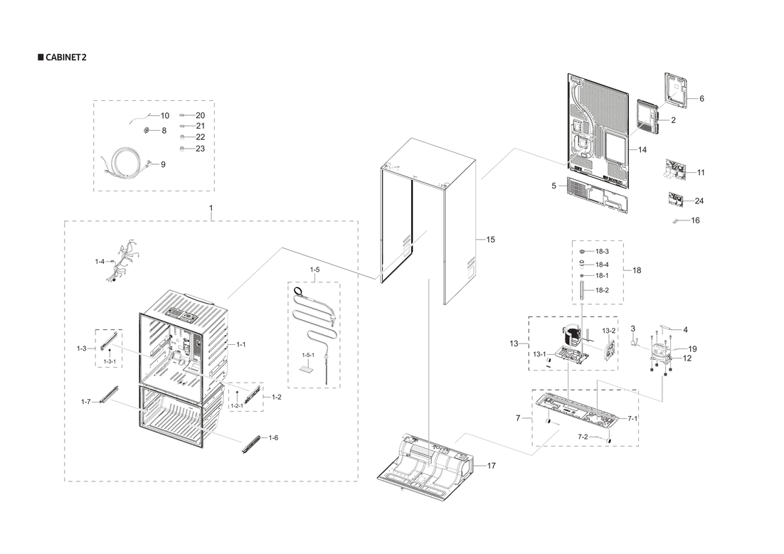 Cabinet 2 parts