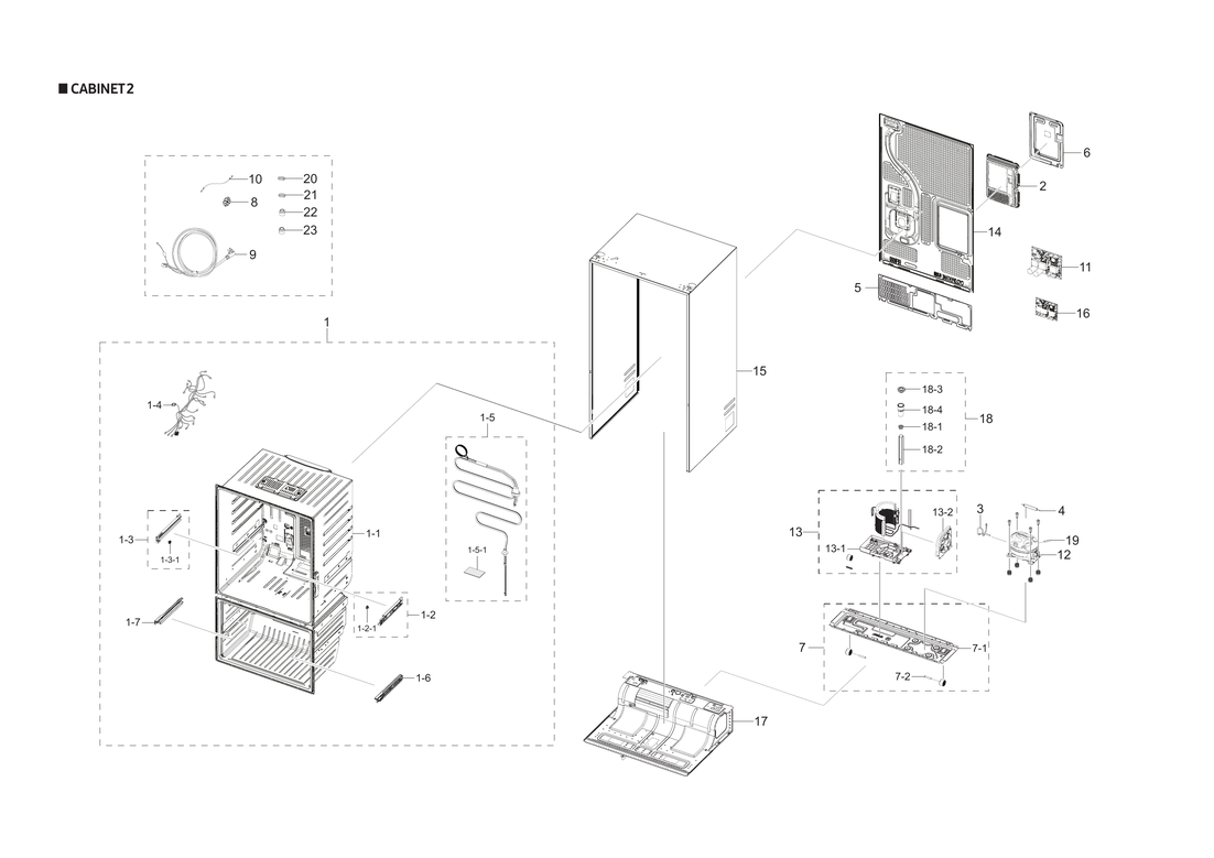 Cabinet 2 parts