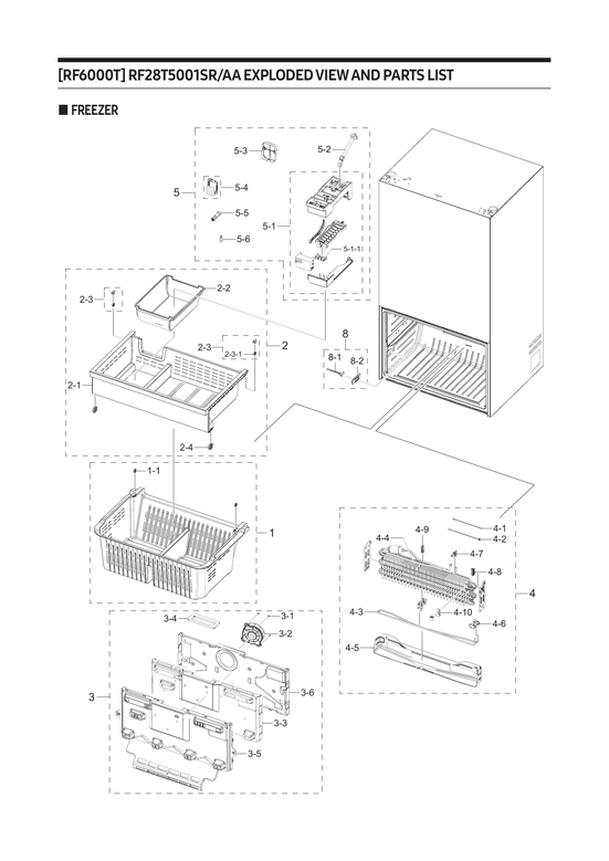 Freezer parts