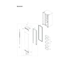 Samsung RS27T5200WW/AA-00 refrigerator door parts diagram