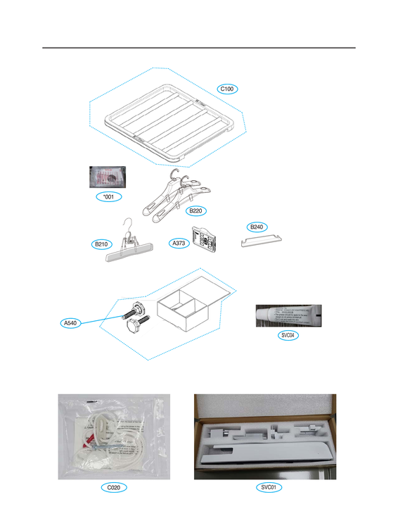 Leg & shelf assy