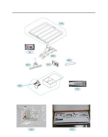 Leg & shelf assy