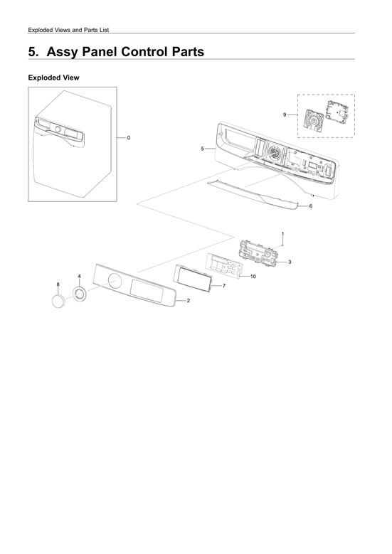 CONTROL PANEL PARTS