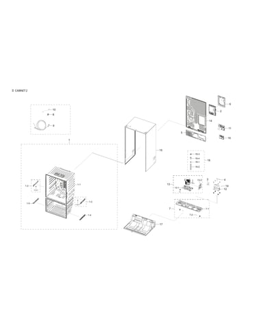 Cabinet 2 parts