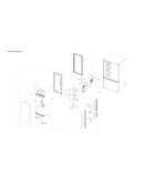 Left refrigerator door assy