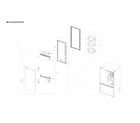 Samsung RF28T5021SG/AA-00 right refrigerator door assy diagram