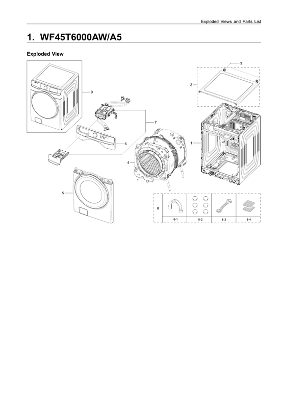 Main unit parts