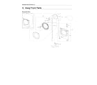 Samsung WF45T6000AW/A5-00 front parts diagram