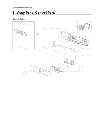 Control panel parts