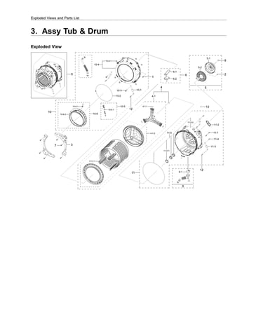 Tub & drum parts
