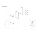 Samsung RF28T5101SG/AA-00 right refrigerator door parts diagram