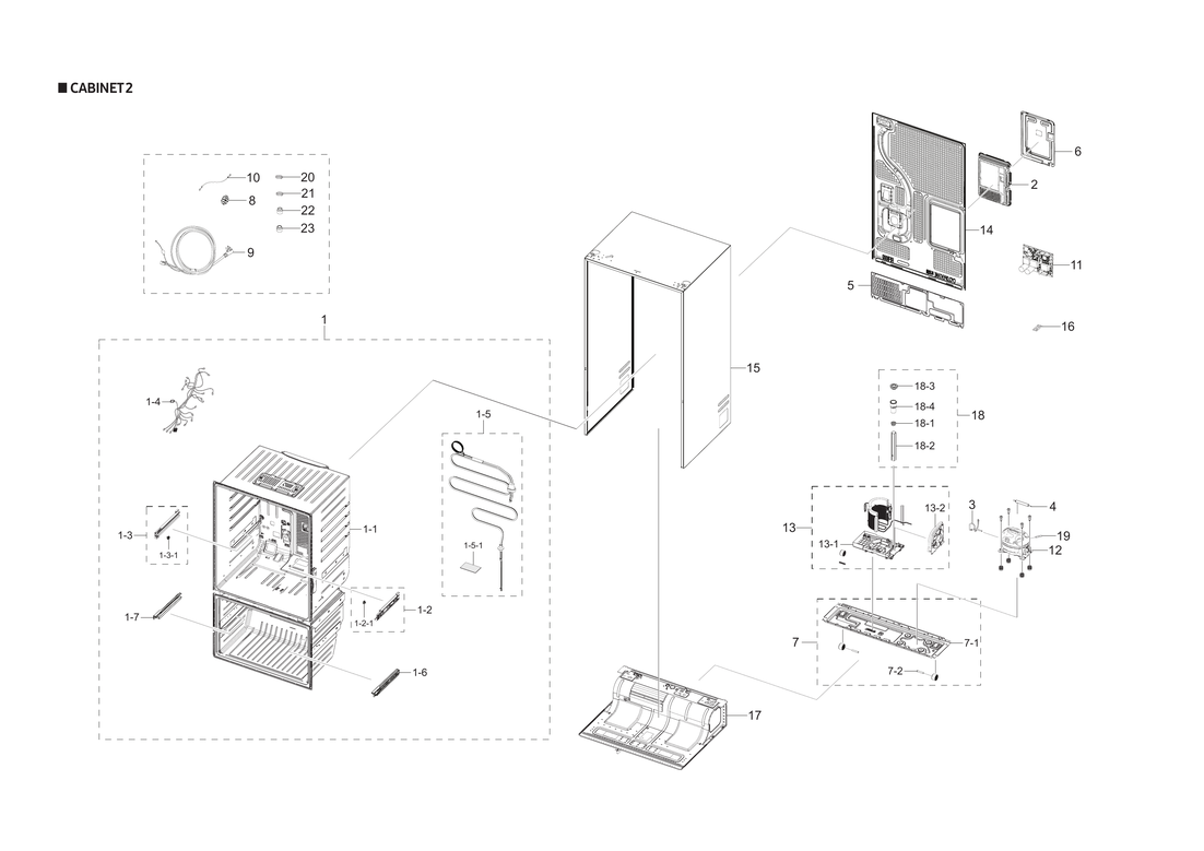 Cabinet 2 parts