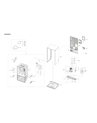 Cabinet 2 parts