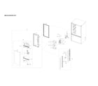 Samsung RF28T5101SR/AA-00 left refrigerator door parts diagram
