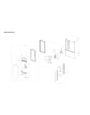 Left refrigerator door parts