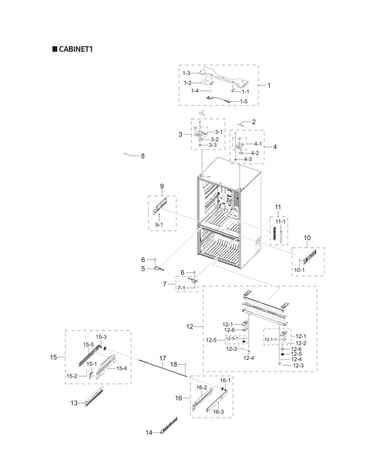 Cabinet 1 parts