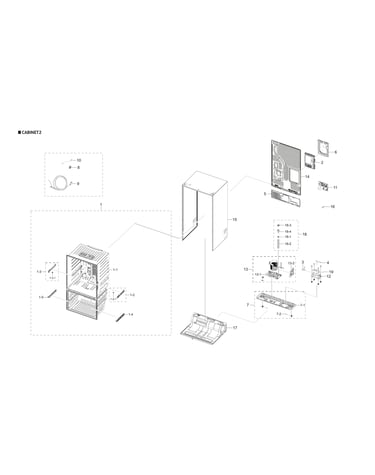 Cabinet 2 parts