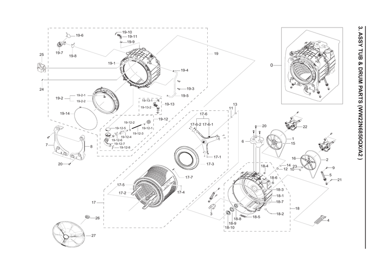 Tub & drum parts