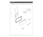 Samsung RF261BEAESR/AA-06 freezer door parts diagram